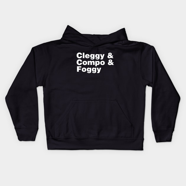 Last of The Summer Wine Cleggy & Compo & Foggy Kids Hoodie by Hevding